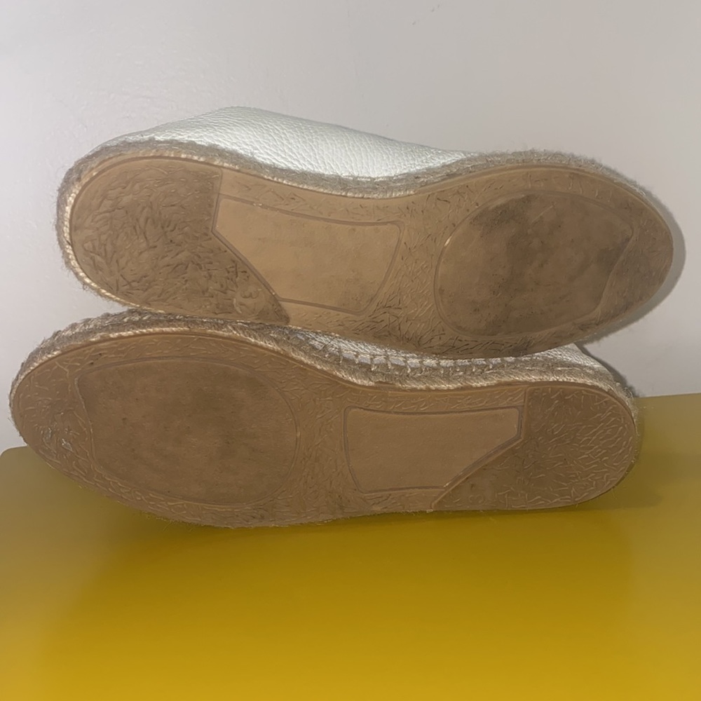 Maypol Anthropologie White Espadrille Leather Shoes - Picture 7 of 10